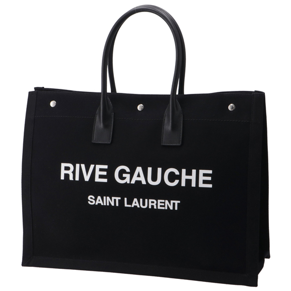 Saint Laurent Bag Black Shopping Tote Paris Rive - Picture 1 of 8